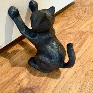 Black Cat Doorstop Cast Iron